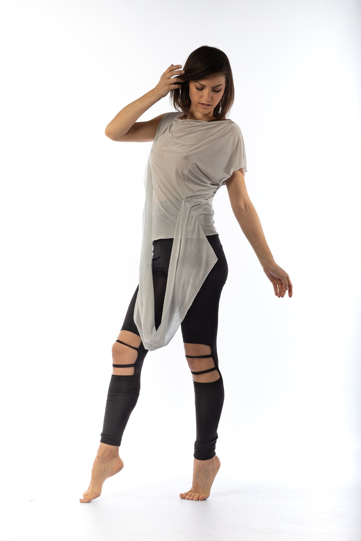 Cowl Neckline Flowy Top
