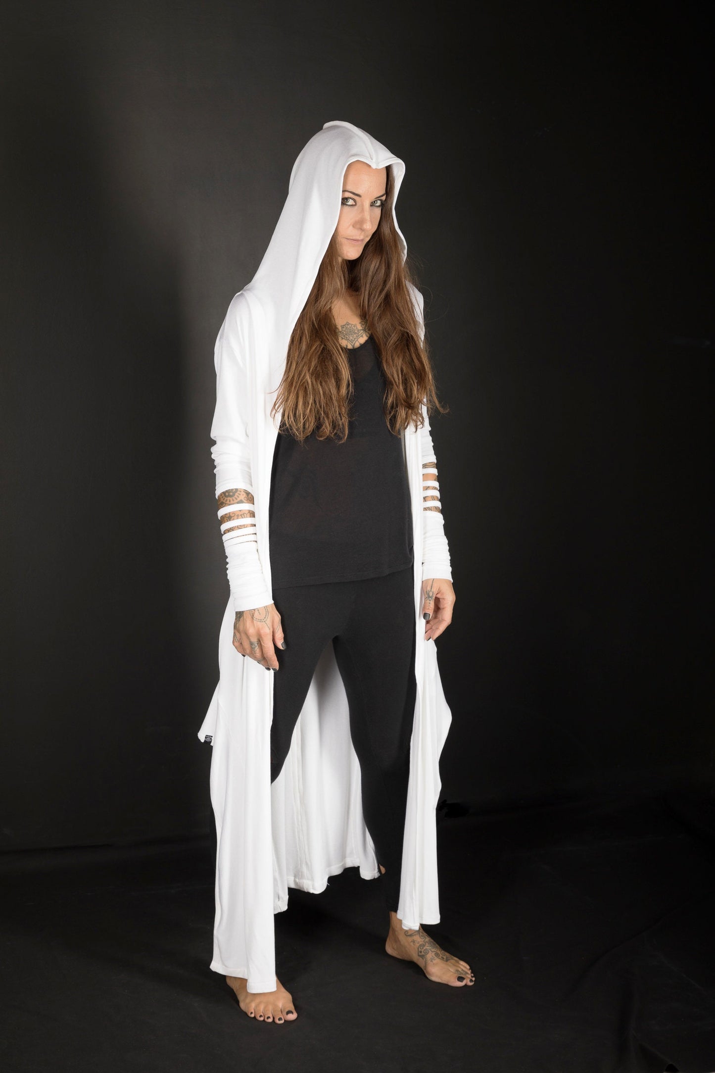 Women's Hooded Asymmetric Cardigan
