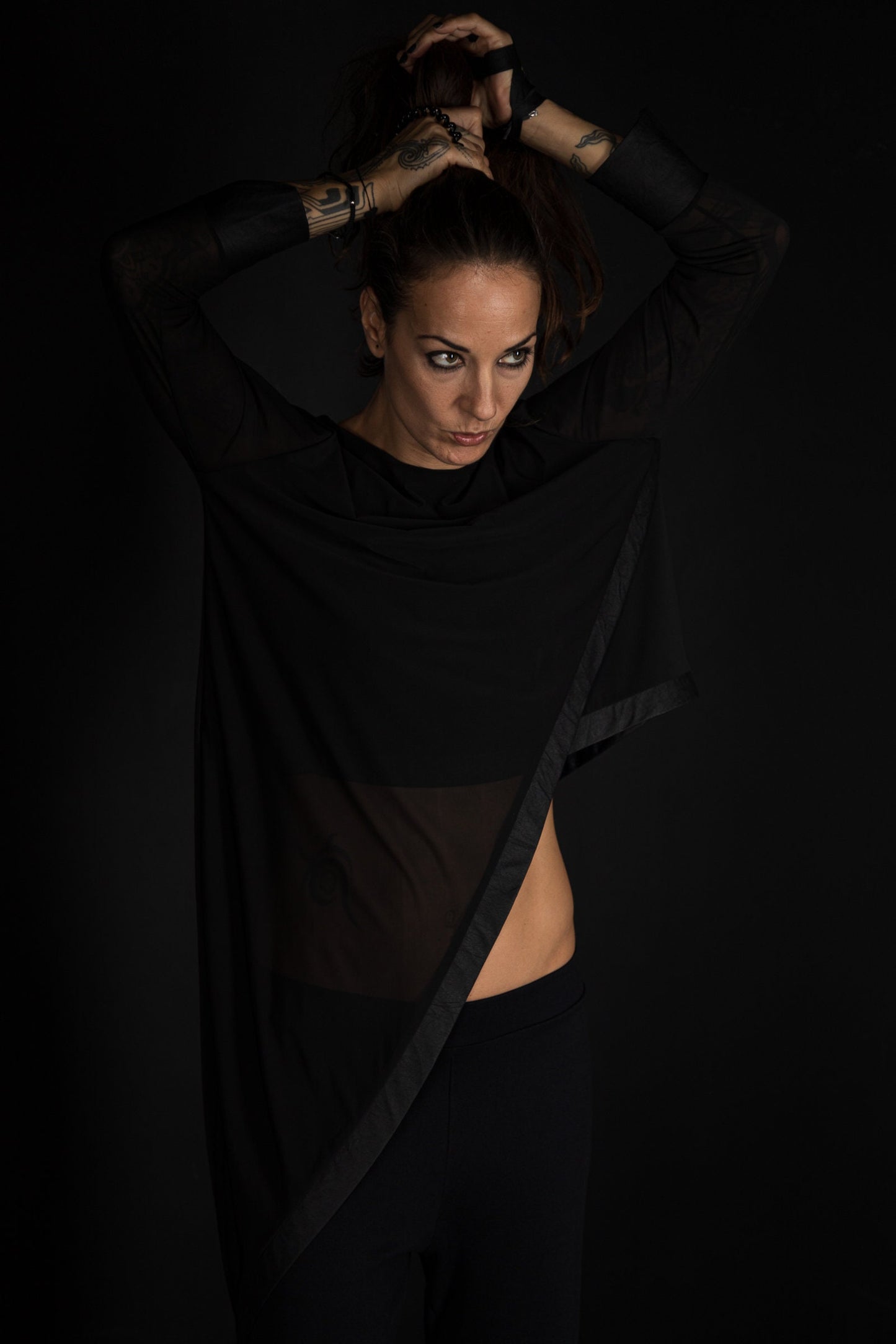 Asymmetric See Through Top