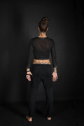 Basic Elastic Waist Back Pockets Pants