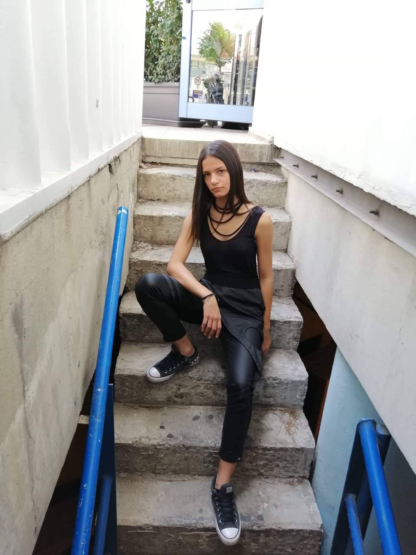 Urban Faux Leather Hem Relaxed Pants