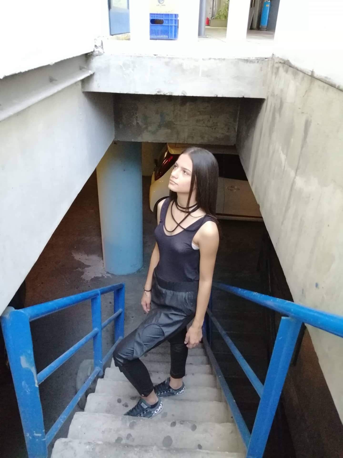 Urban Faux Leather Hem Relaxed Pants