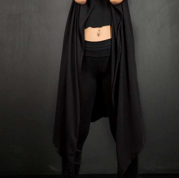 Loose Long Asymmetric Cardigan