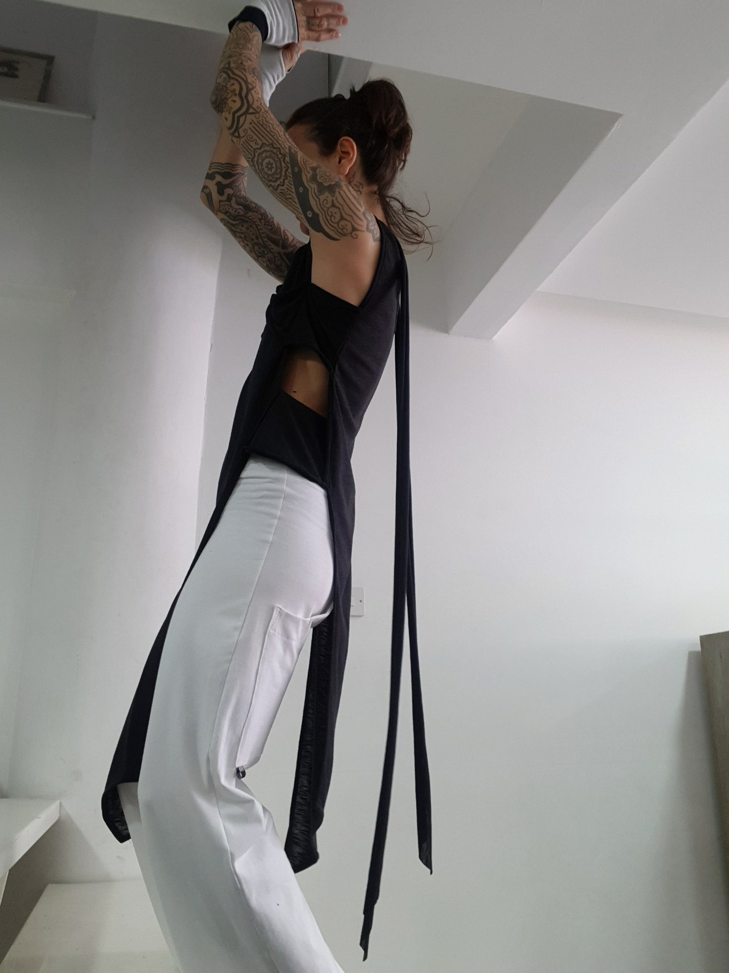 Women's Asymmetric Multifunctional Cotton Lycra Top