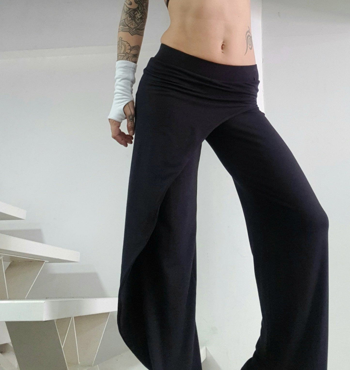 Wide Pants With Skirt