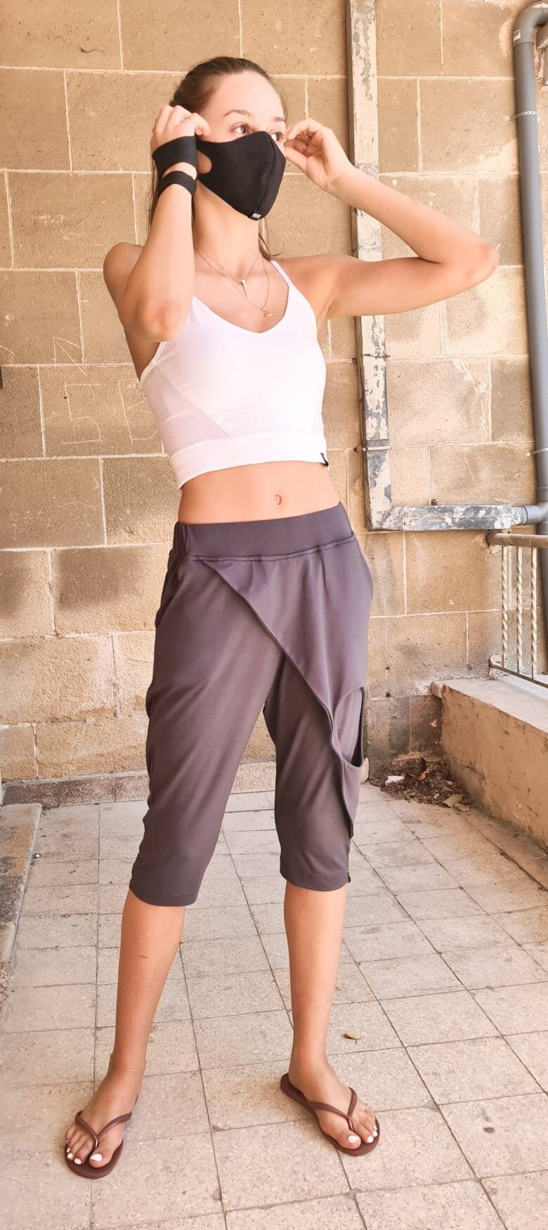 Capri Pants with Skirt