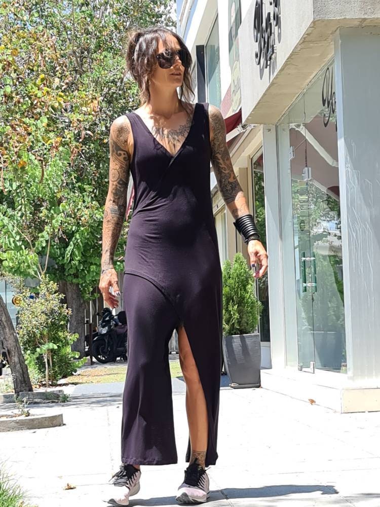 V-Neck Asymmetric Wrap Dress