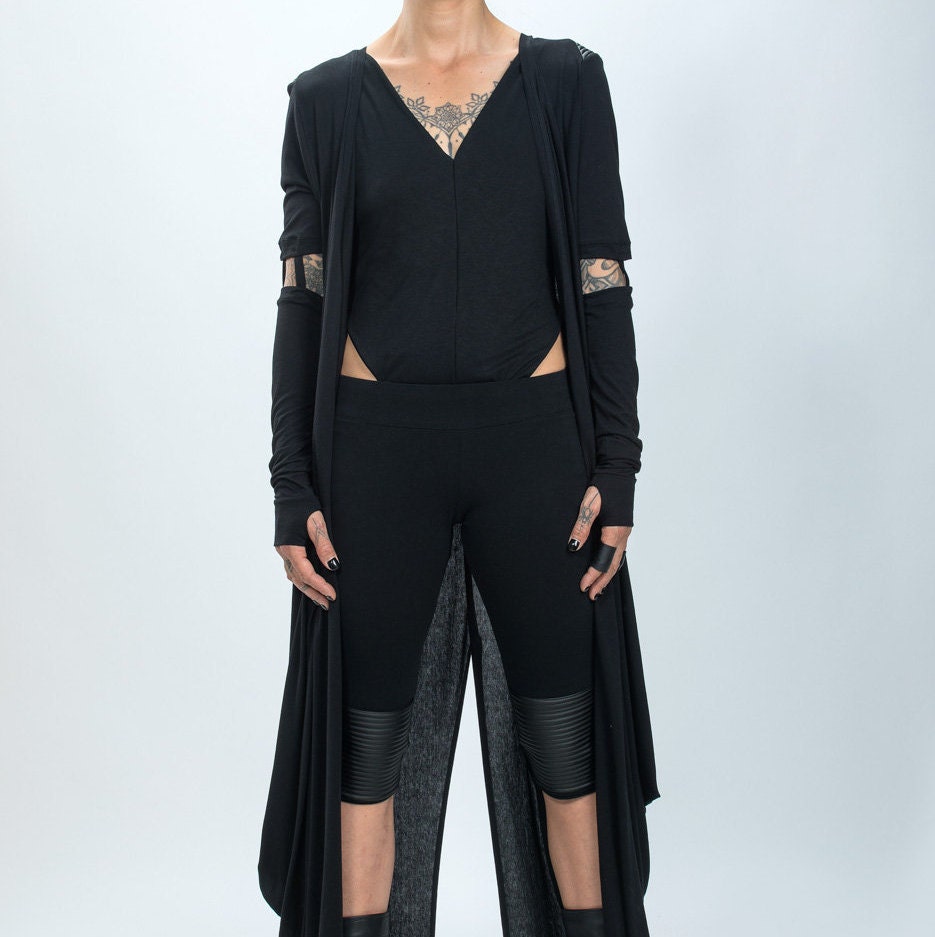 New Extra Long Asymmetric Cardigan