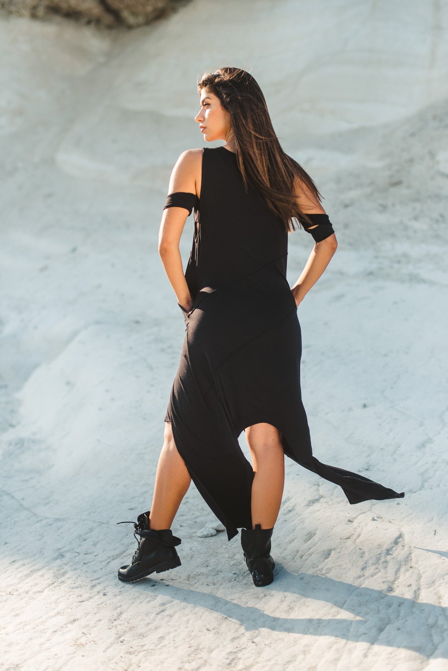 Asymmetric Sleeveless Dress