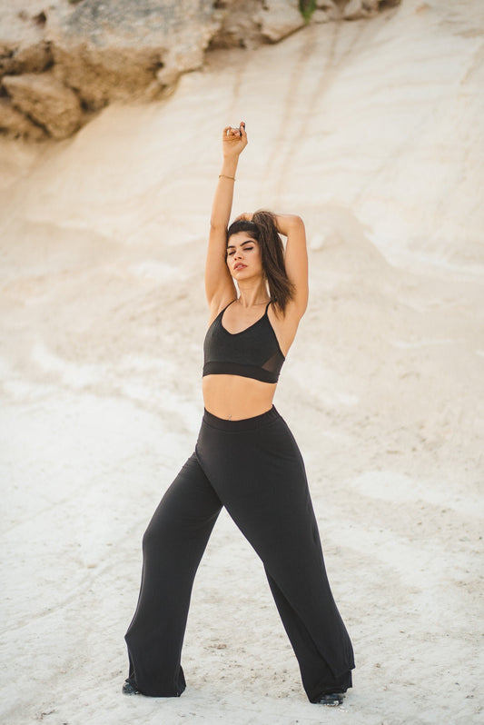 Wide Pants With Skirt