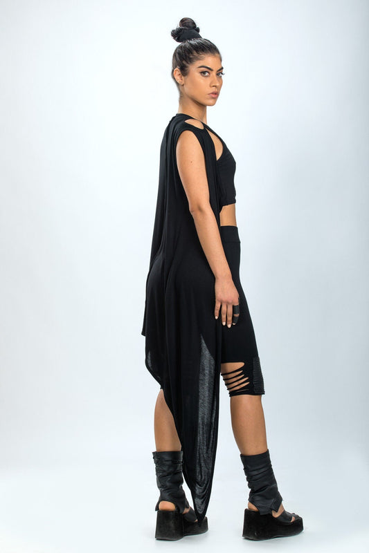 Asymmetric Sleeveless Vest