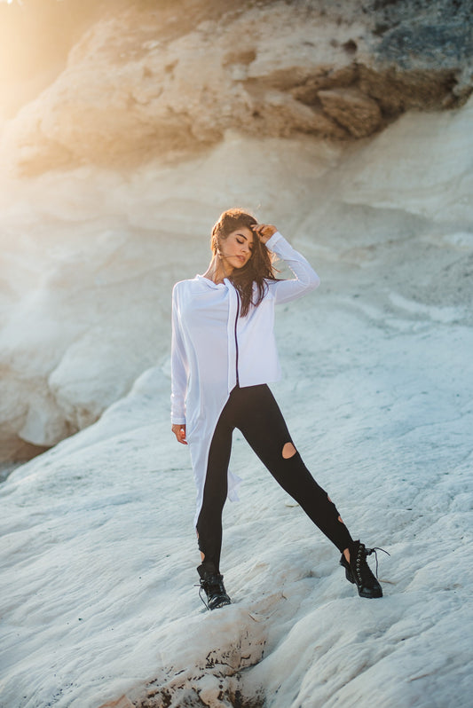 Women's Extravagant White Cardigan