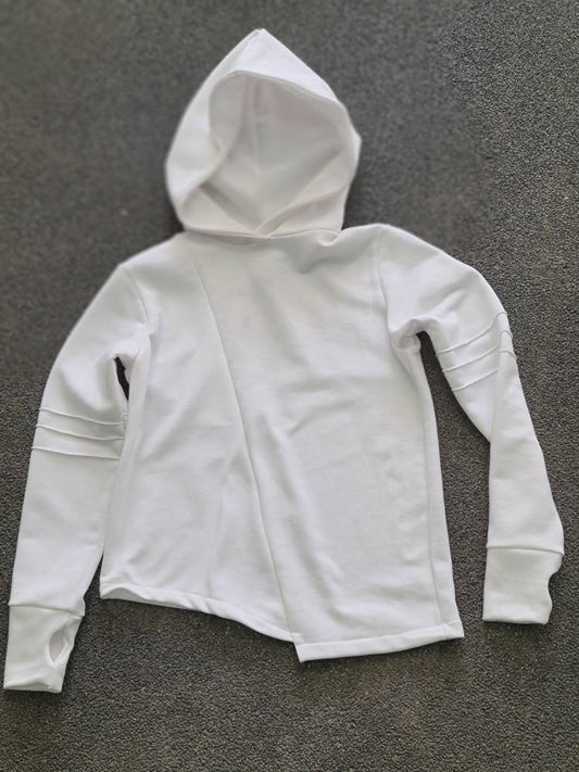 Kids Edgy Hood Sweater With Thumb Holes