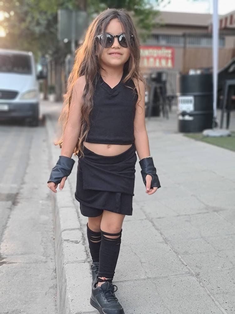 Girls Cotton Skorts / Edgy Girls Skirt
