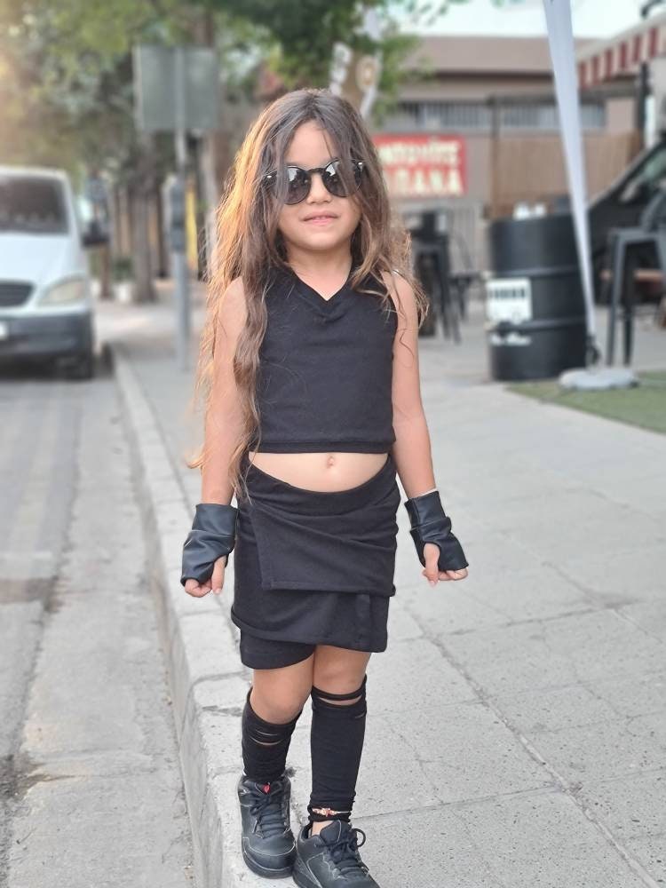 Girls Cotton Skorts / Edgy Girls Skirt