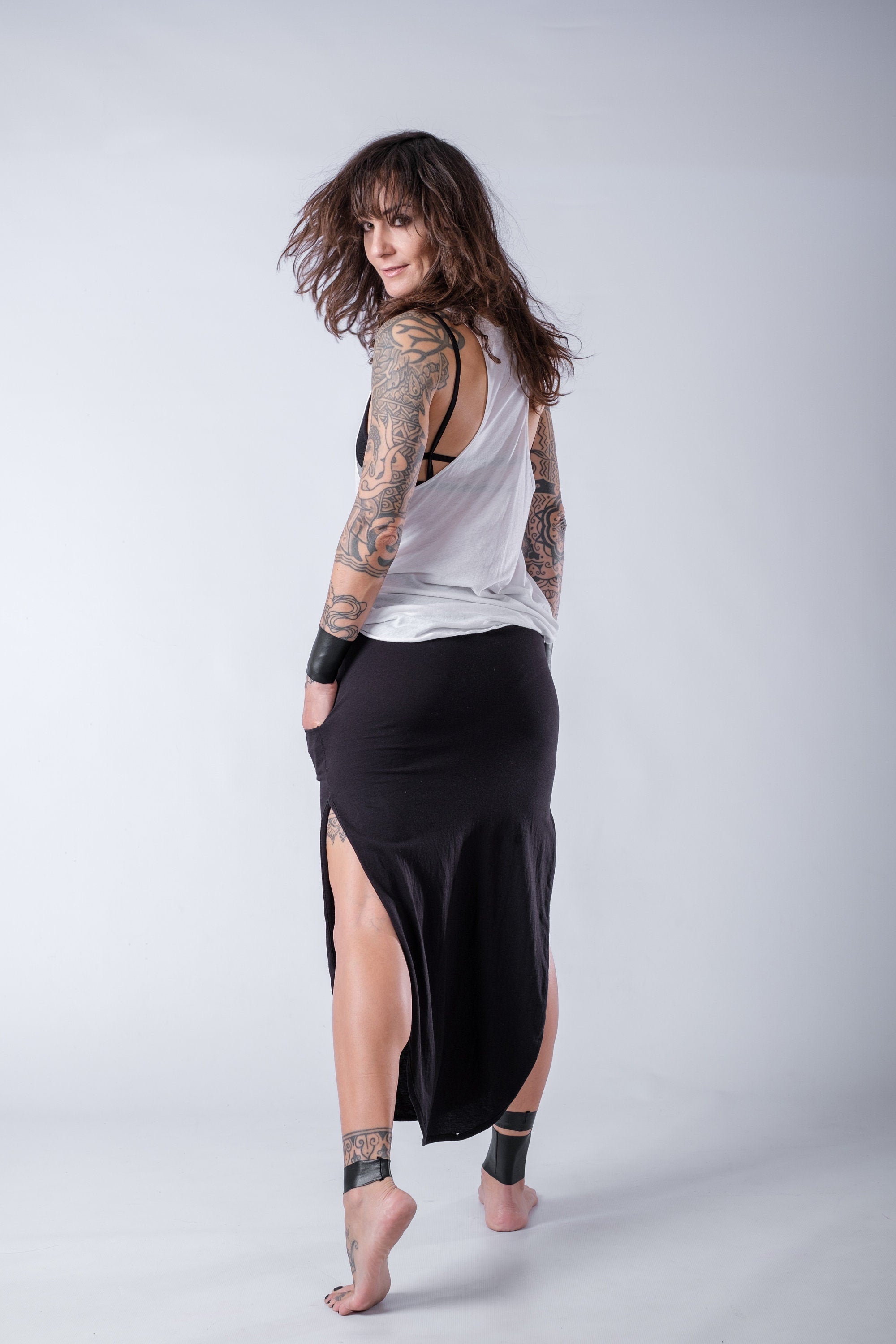 Double Side Split Skirt