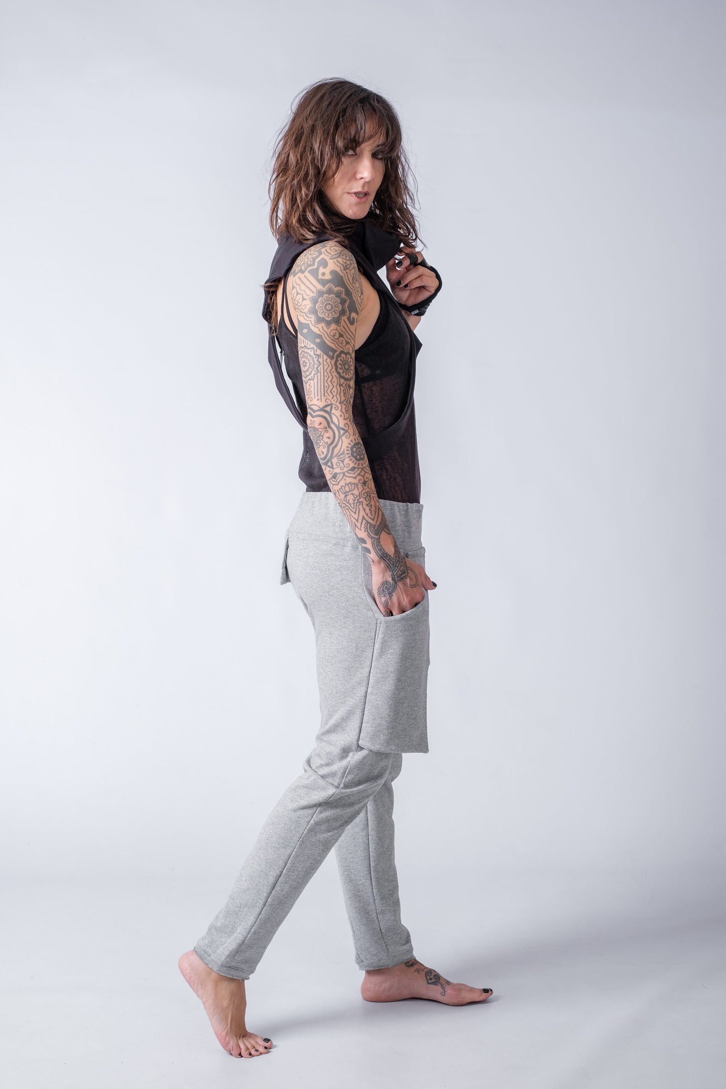 Drop Crotch Cargo Pants