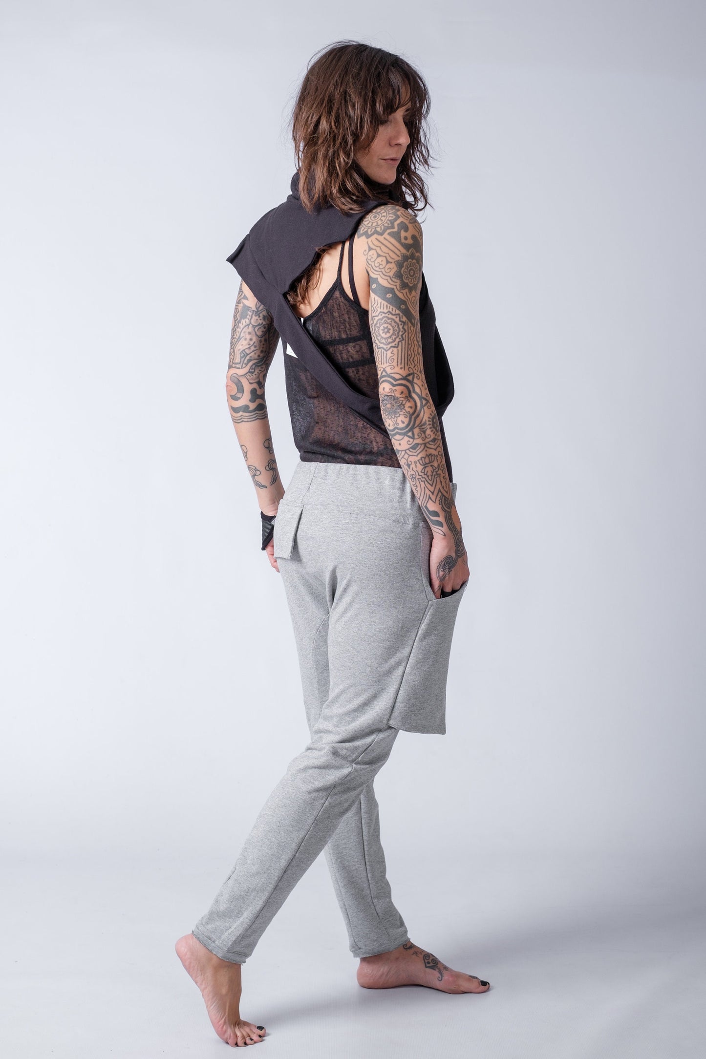 Drop Crotch Cargo Pants