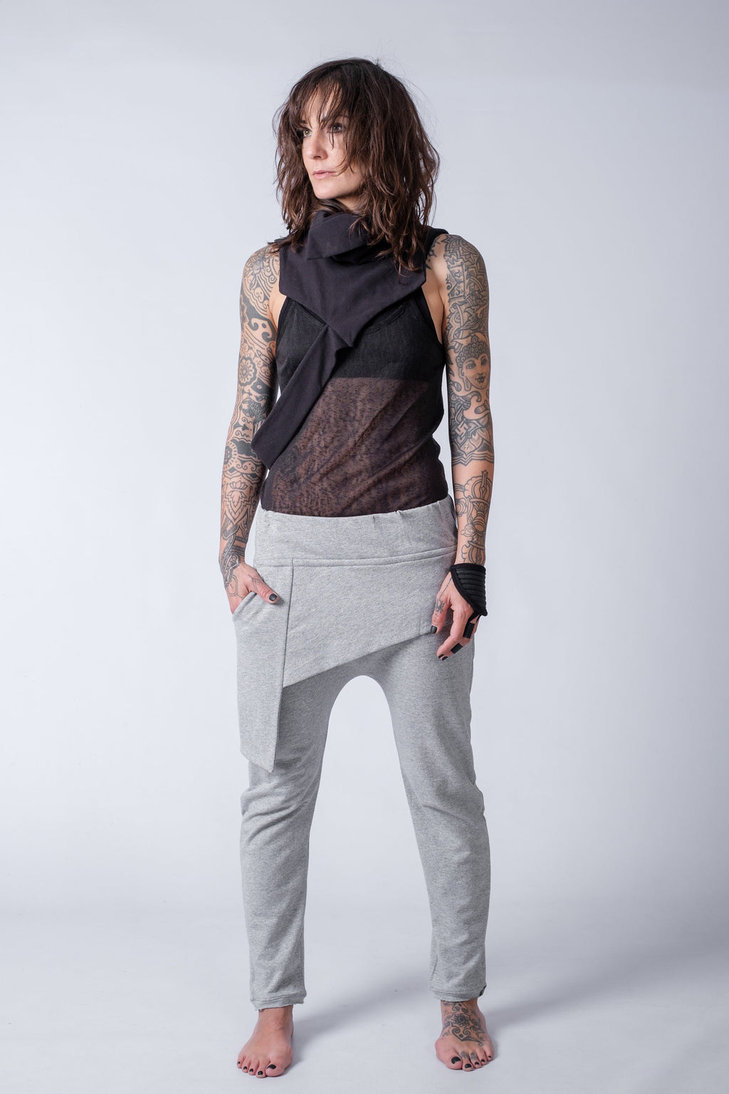 Drop Crotch Cargo Pants