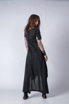 Asymmetric Short Sleeve Long Dress / Loose Asymmetric Long Dress