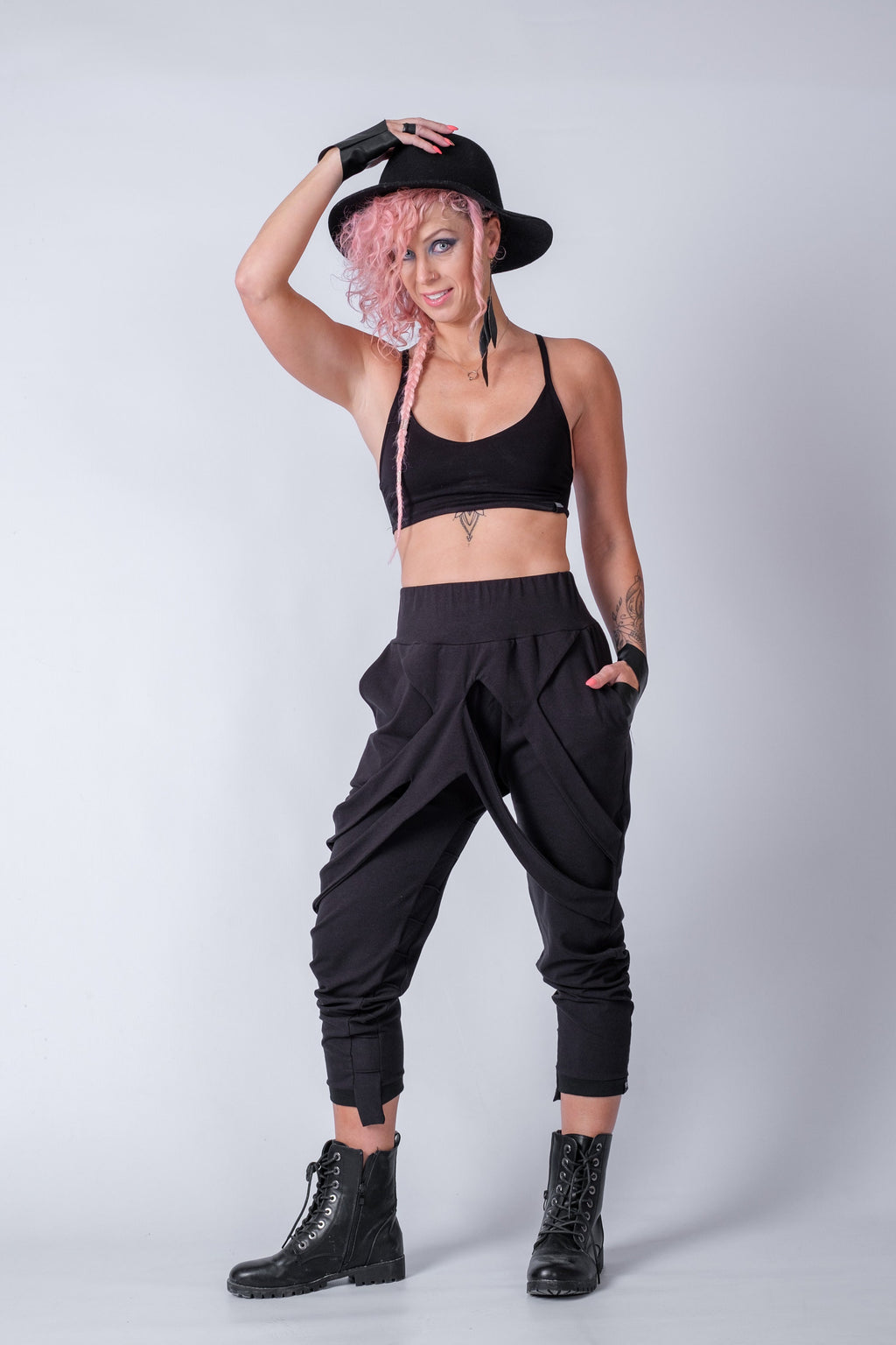Urban Baggy Pants with Skirt