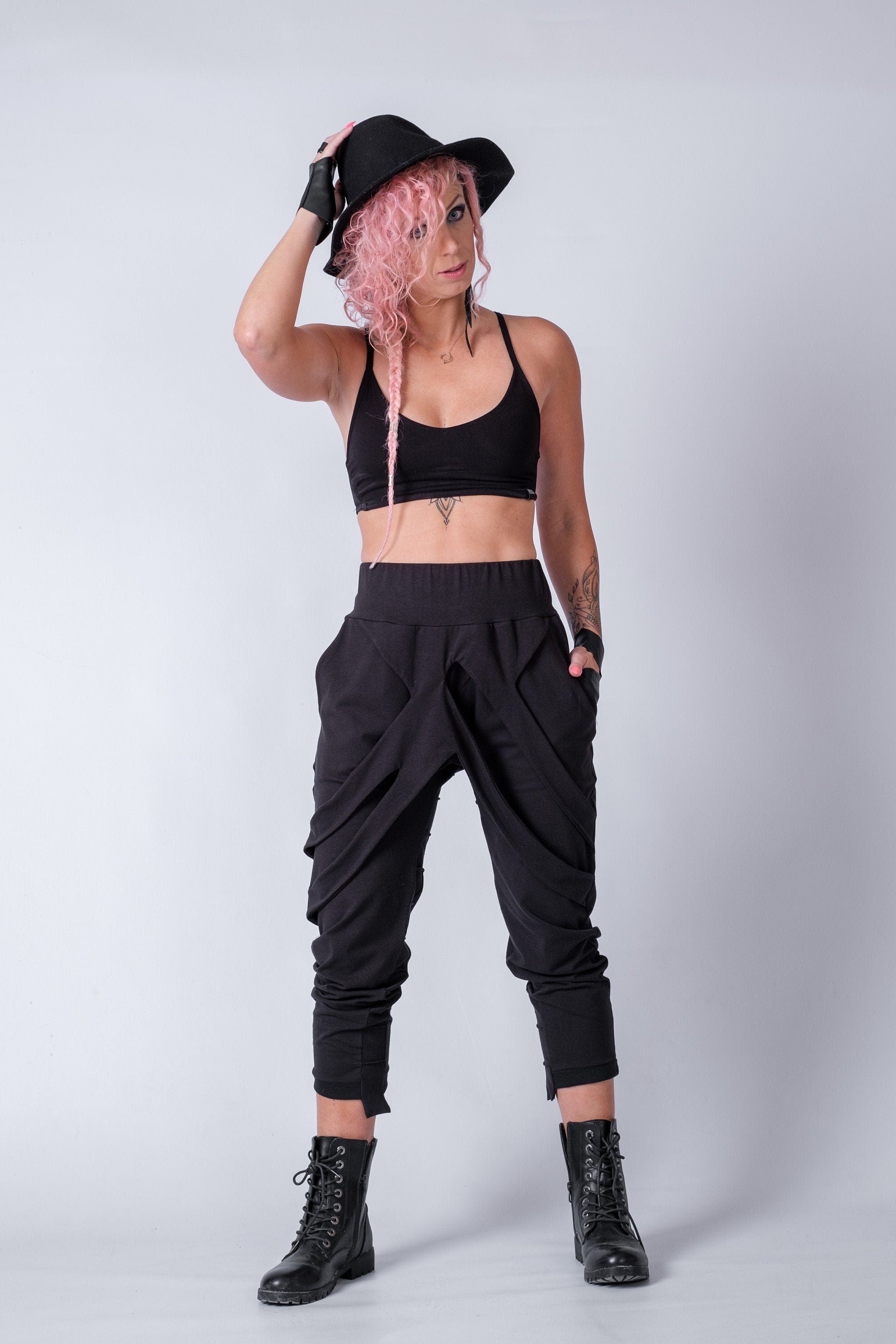 Urban Baggy Pants with Skirt