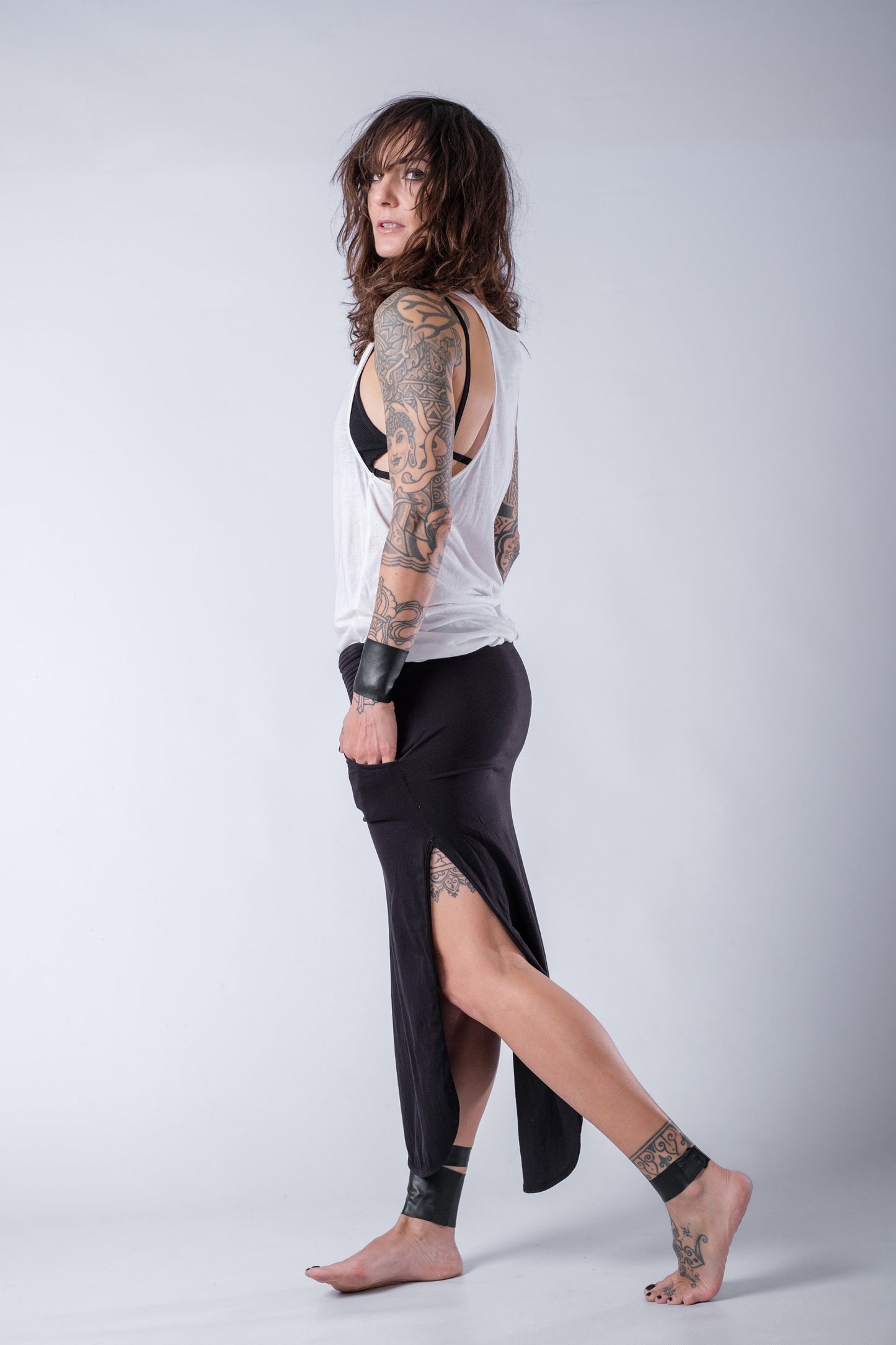 Double Side Split Skirt