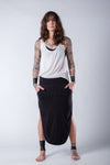 Double Side Split Skirt / Women's Thigh High Split Skirt