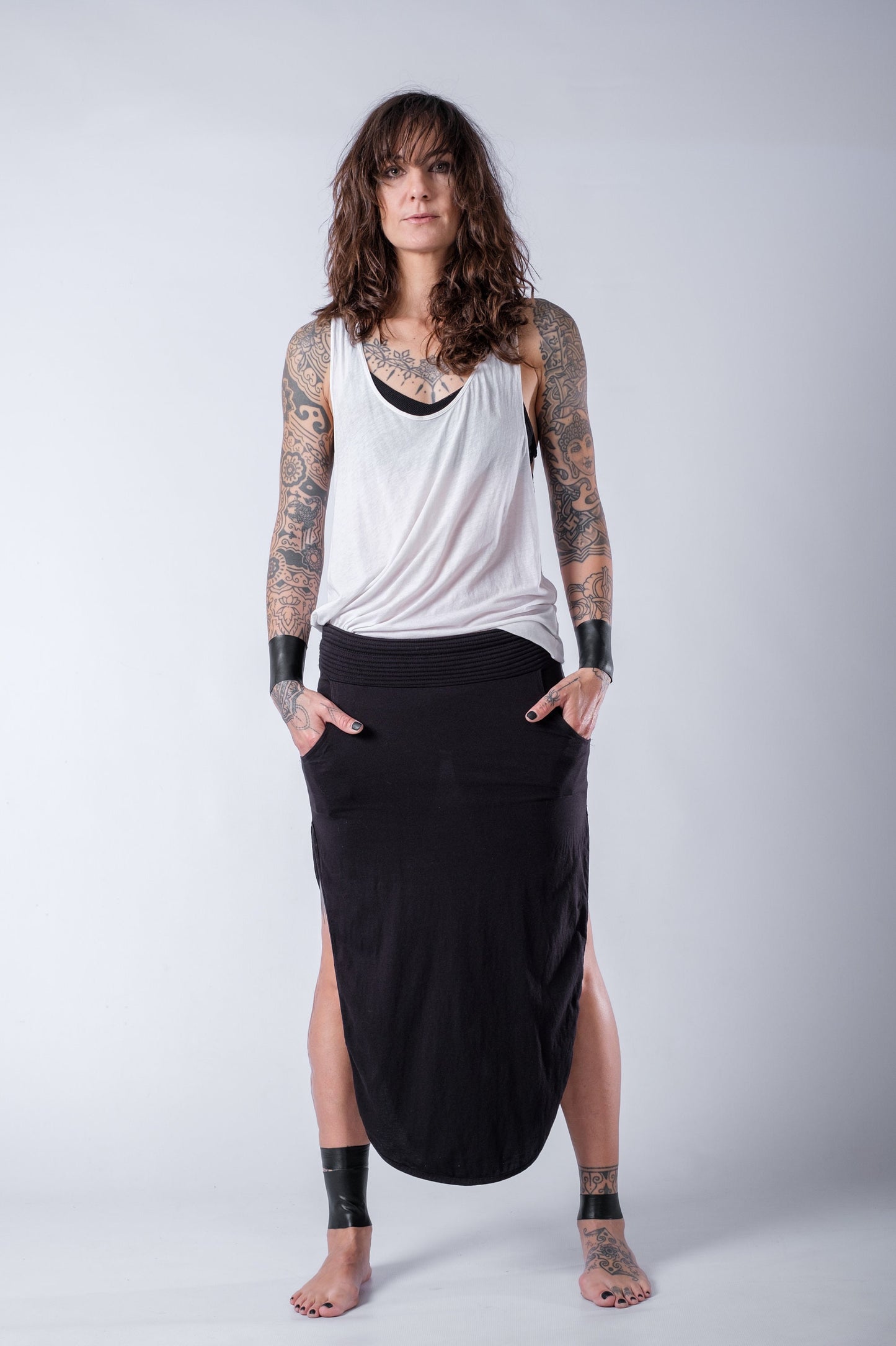 Double Side Split Skirt