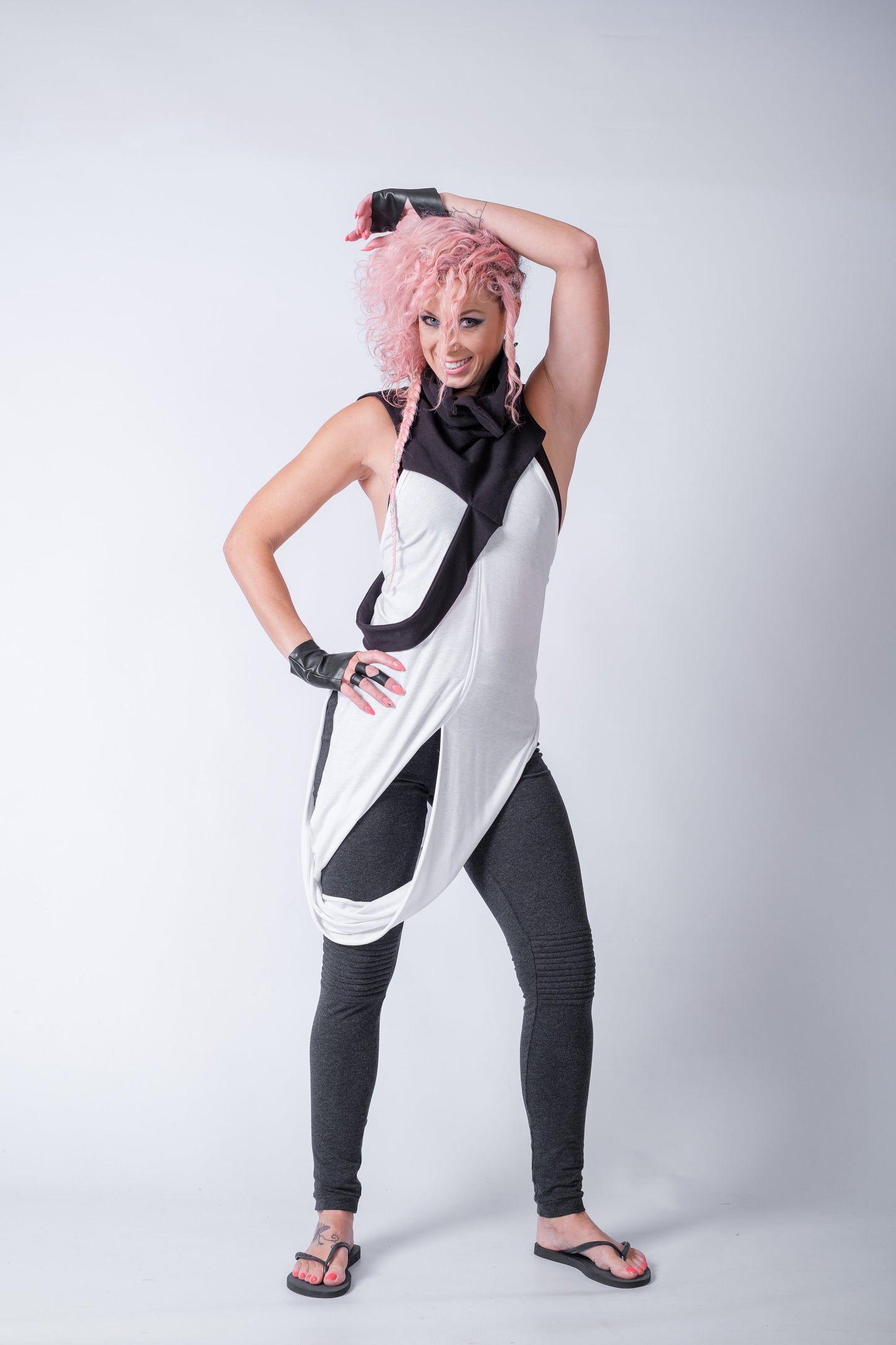 Biker Style Cotton Leggings