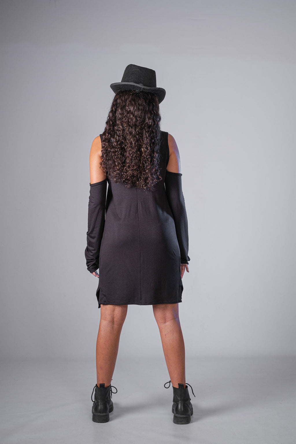 Black Cold Shoulder Dress