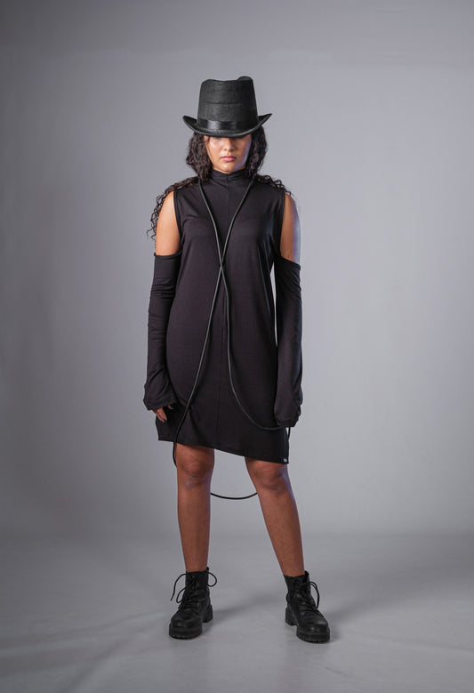 Black Cold Shoulder Dress