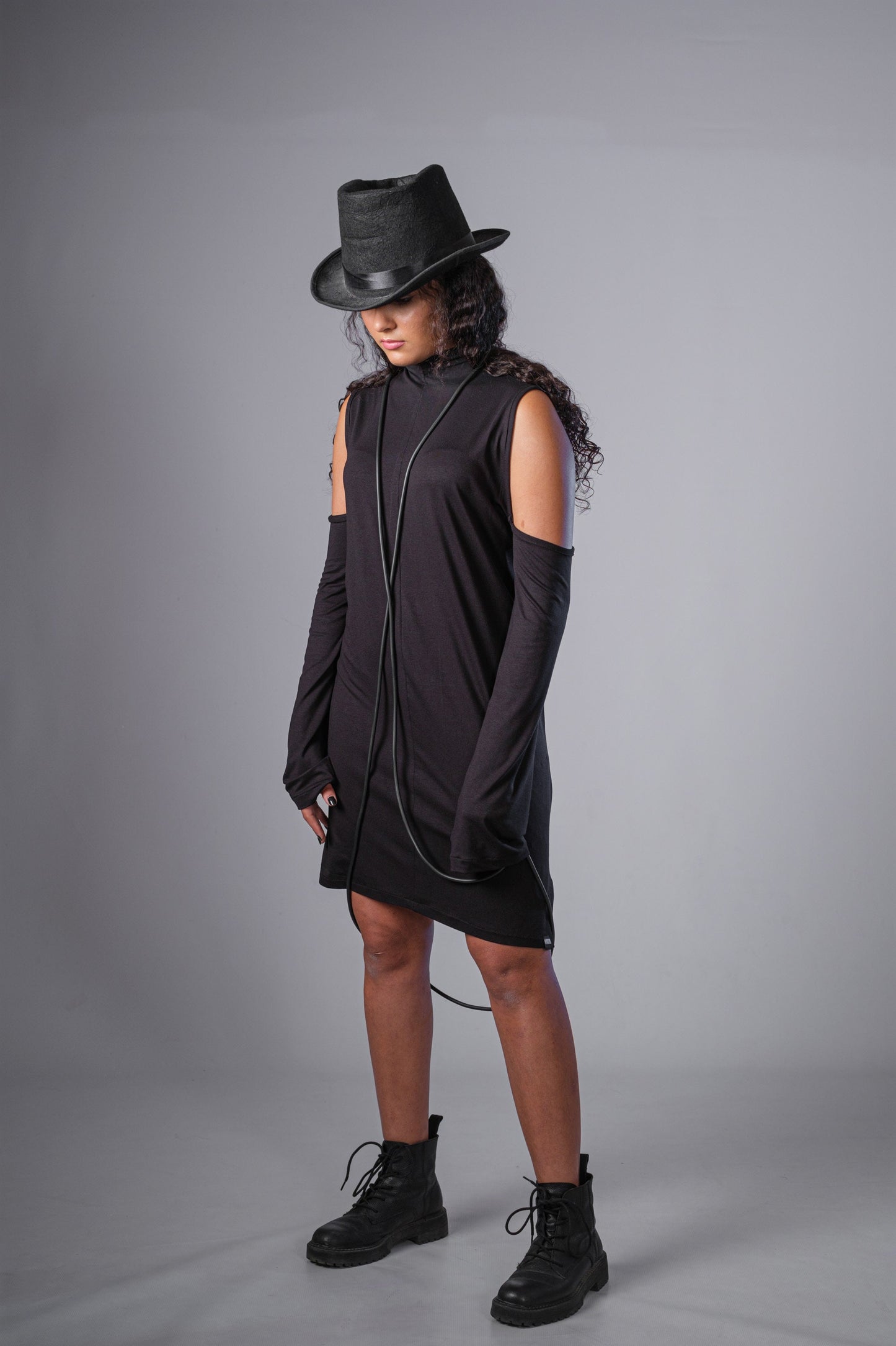 Black Cold Shoulder Dress