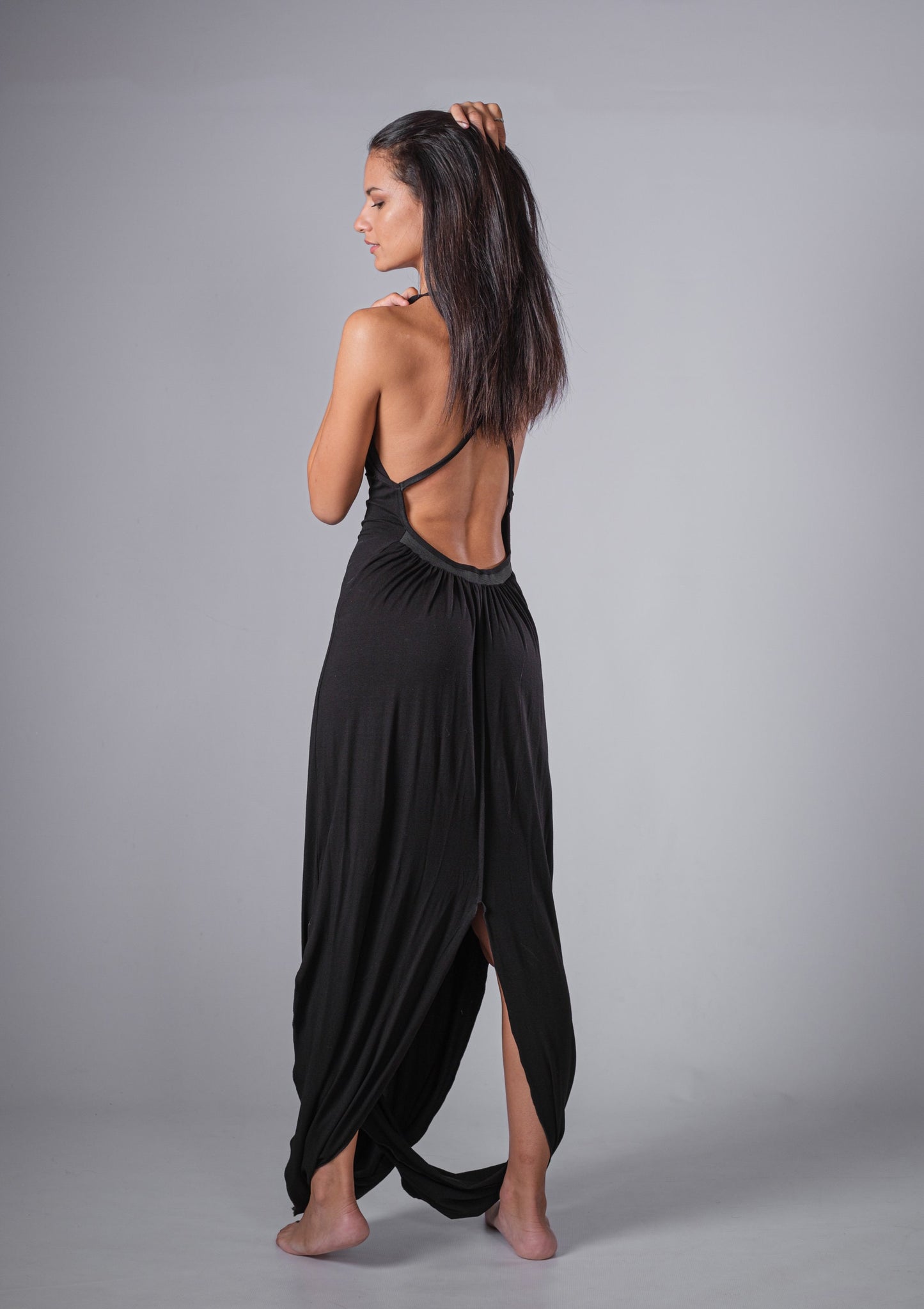 Futuristic Backless Long Dress