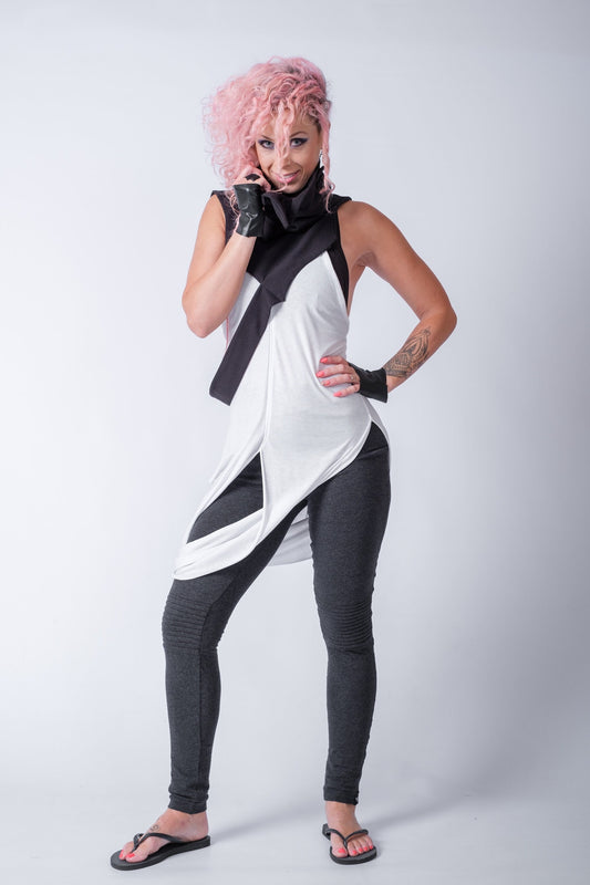 Biker Style Cotton Leggings