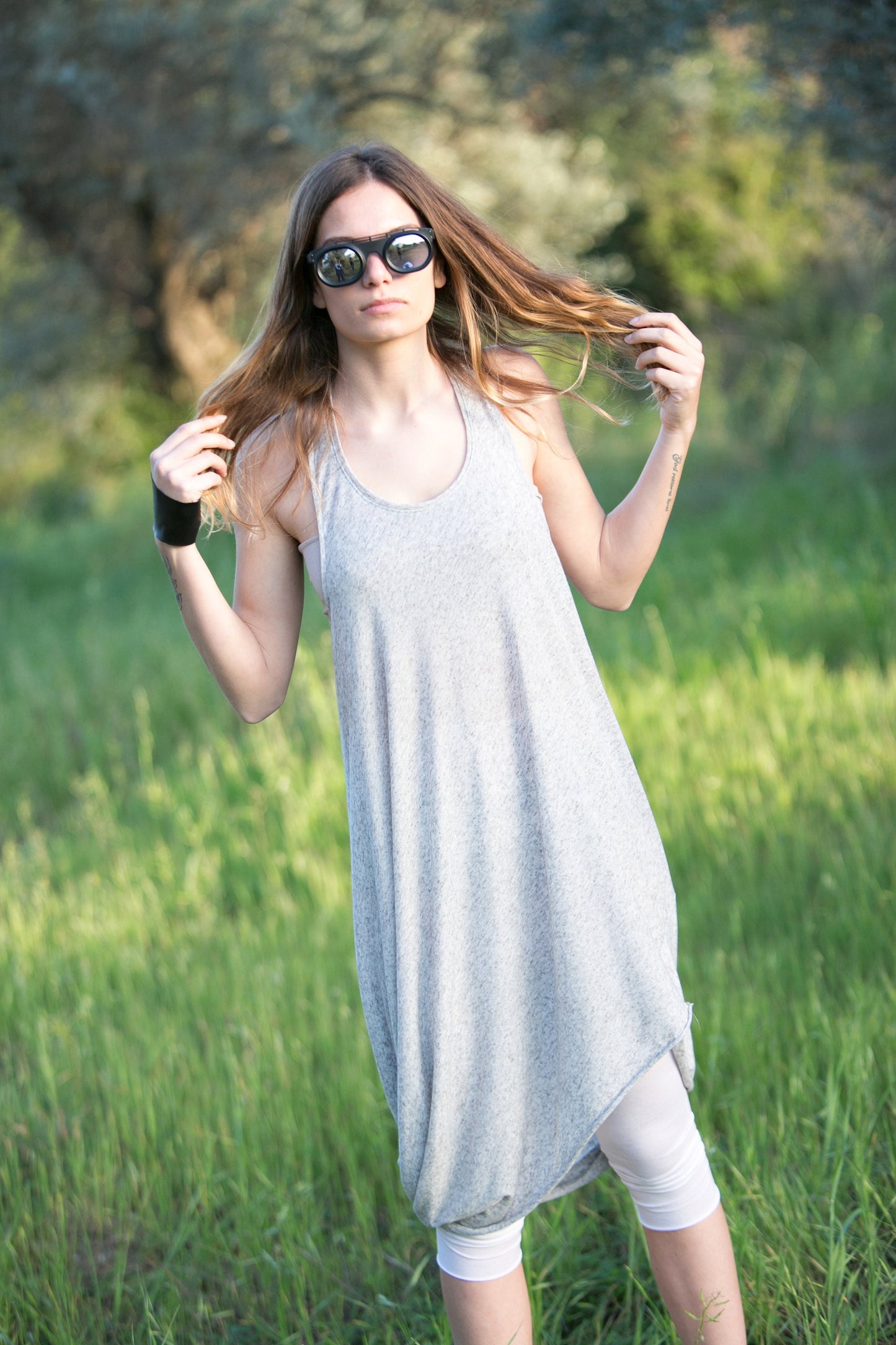 Backless Draped Dress