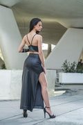 Backless Strappy Crop Top