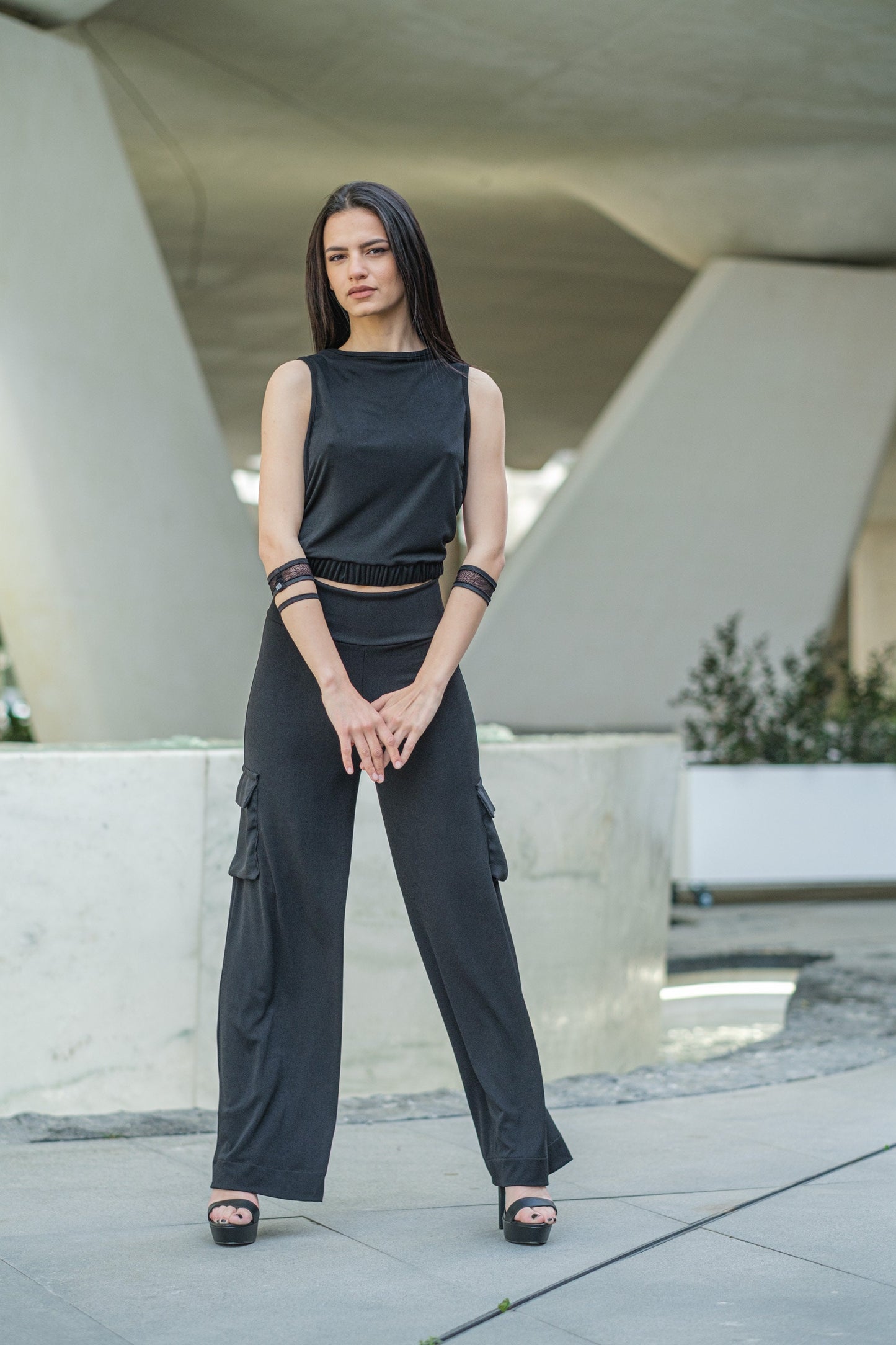 Women's Loose Cotton Cargo Pants