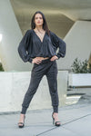 Womens Urban Bikers Joggers / Post Apocalyptic Jogger Pants / High Waist Trousers / Avant Garde Jogger Pants