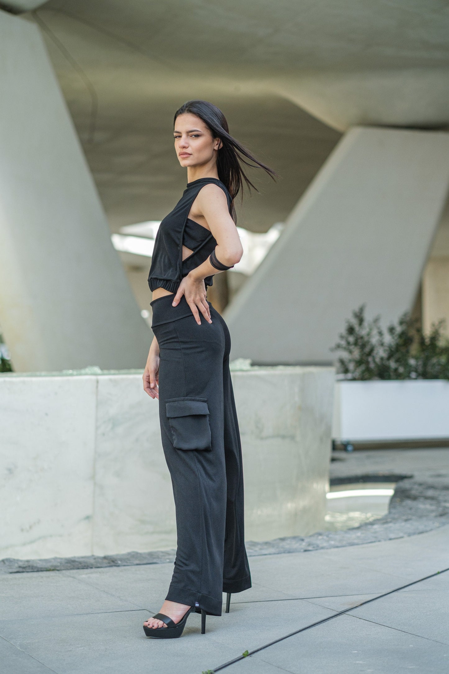 Women's Loose Cotton Cargo Pants