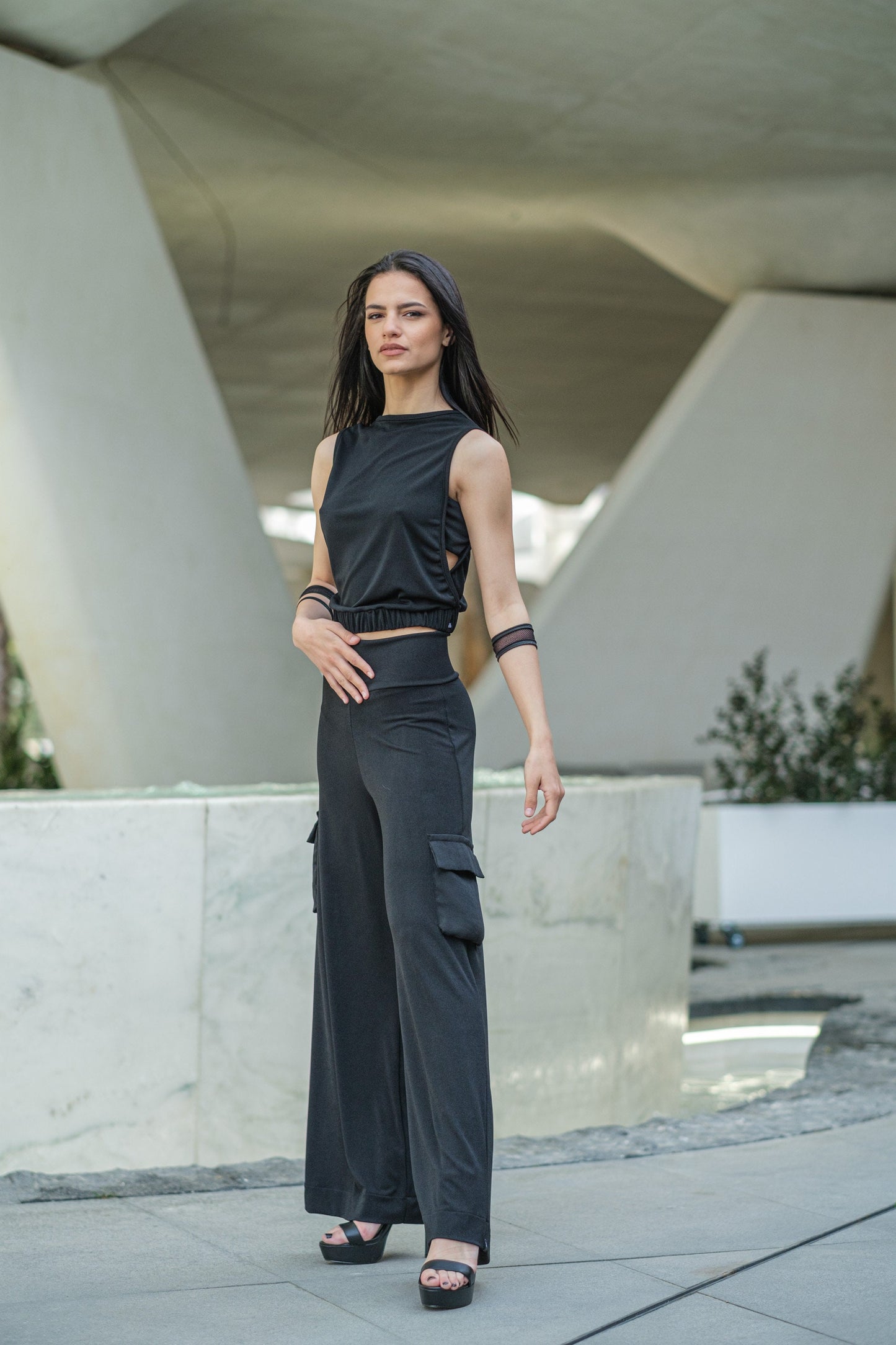 Women's Loose Cotton Cargo Pants