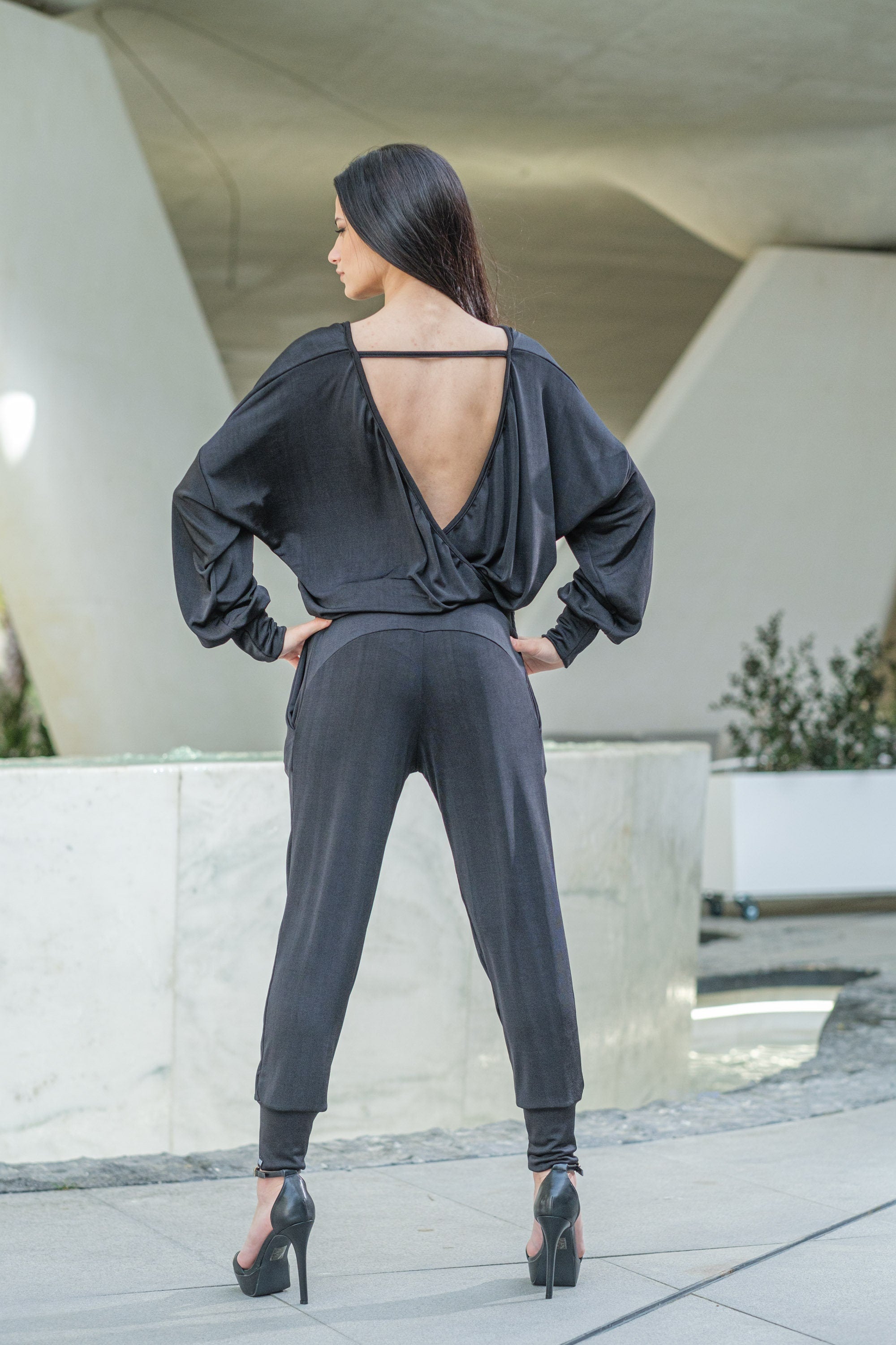 Deep V Neck Puffy Top