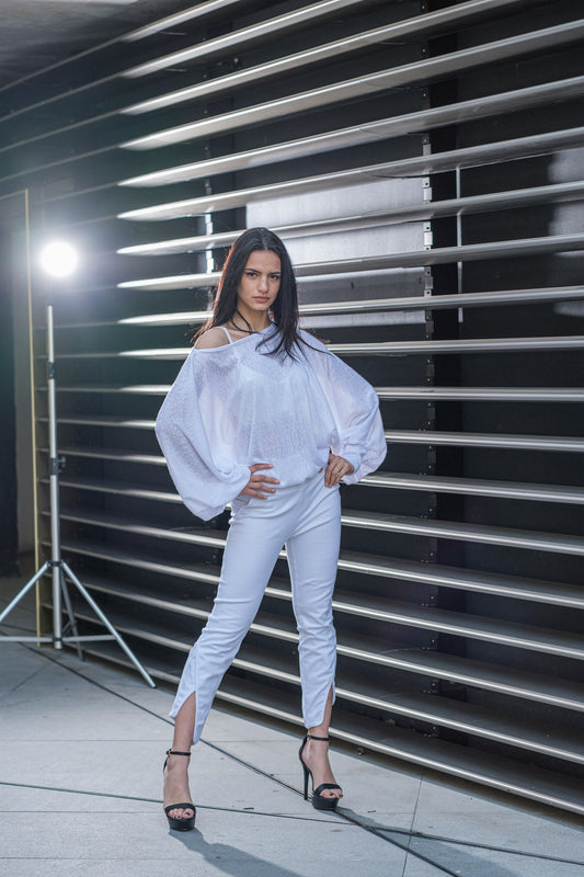 Oversized Off The Shoulder Top