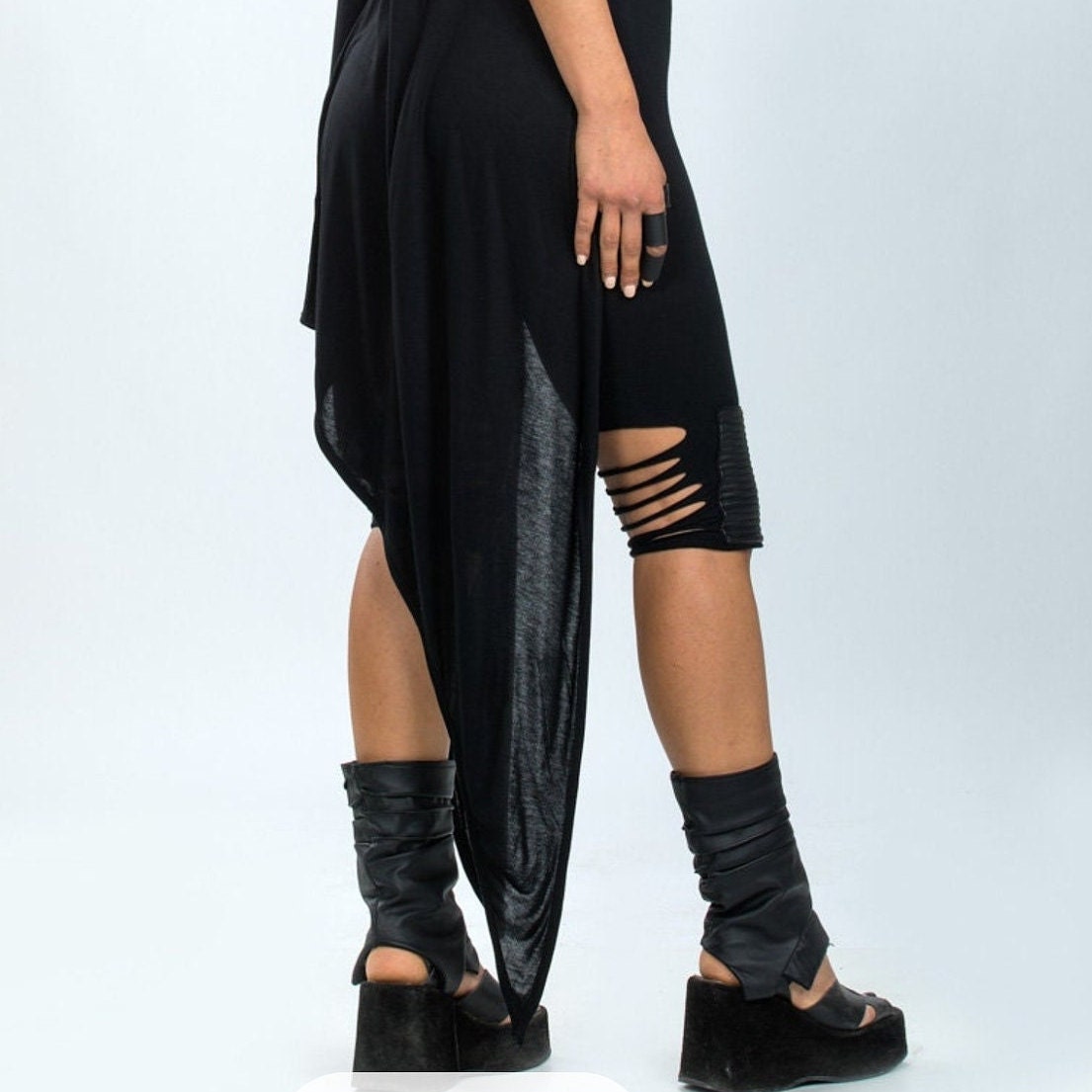 Faux Leather Leg Warmers