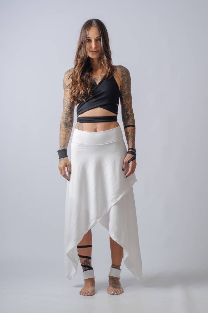 NEW Asymmetric Wide Leg Pants and Skirt