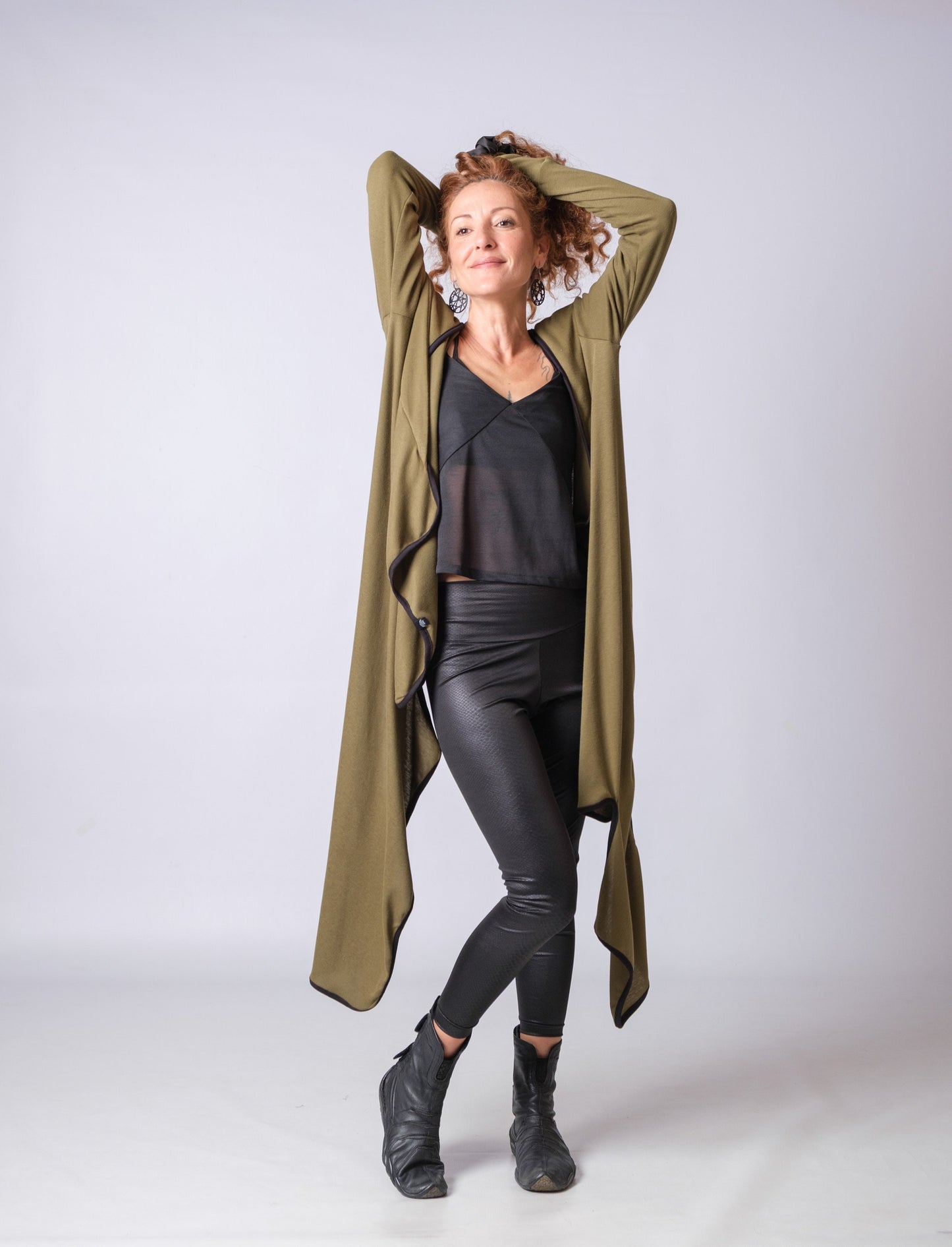 New Cotton Hooded Futuristic Cardigan
