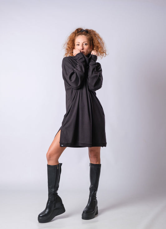 Oversized Turtleneck Mini Dress