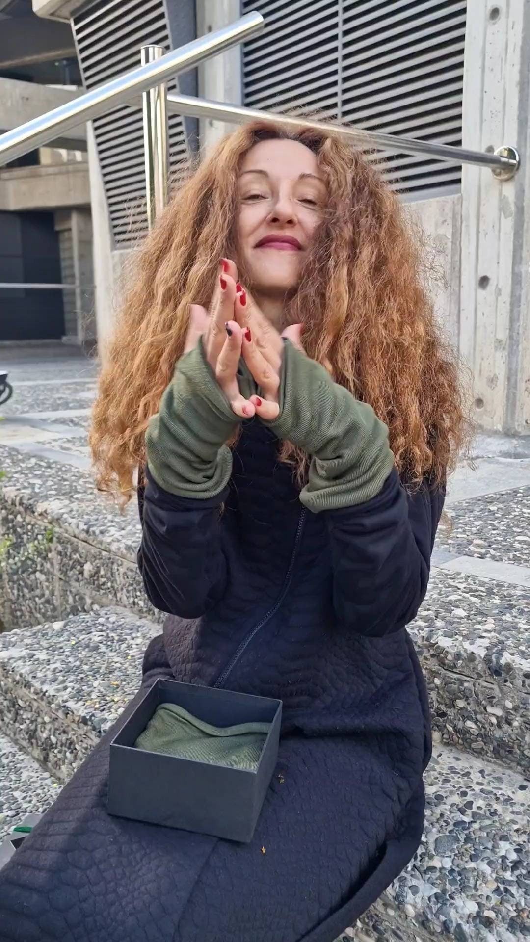 Neck Warmer and Arm Warmers