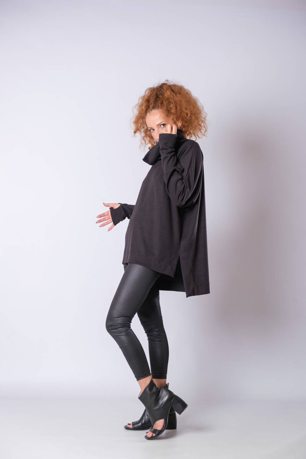 Oversized Turtleneck Sweater