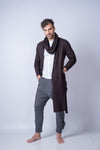 Men's Long Cardigan / Men's Cardigan Sweater / No Closure / Shawl Collar Men's Cardigan / Asymmetric Men's Cardigan Sweater / Gift for Him